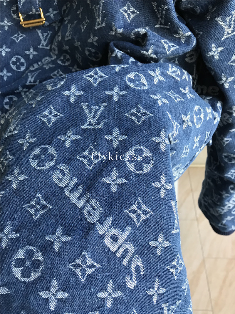 LVS Supreme Blue Denim Coat